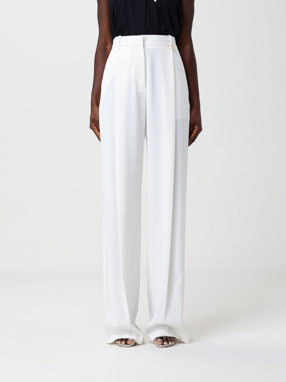 Elisabetta Franchi Crêpe Classic Trousers · 44