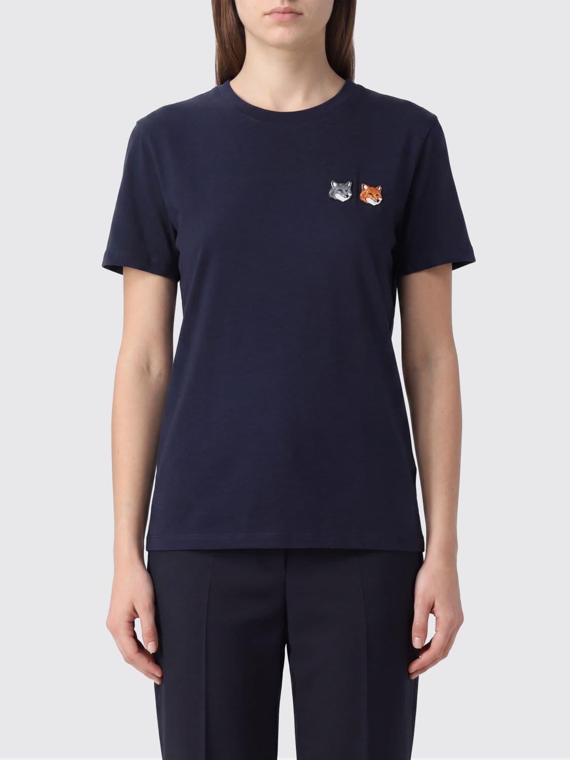 Maison Kitsuné Cotton T-Shirts with Logo