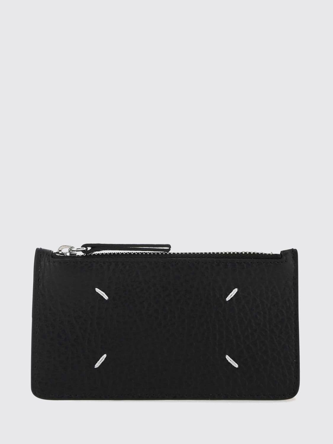 Maison Margiela Four Stitches Hammered Leather Credit Card Holder