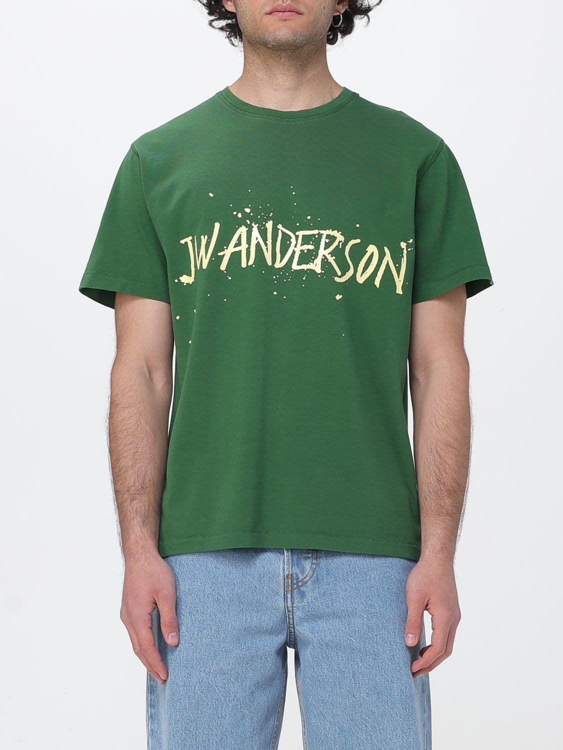 Jw Anderson Cotton Crew Neck T-Shirt with Logo · S