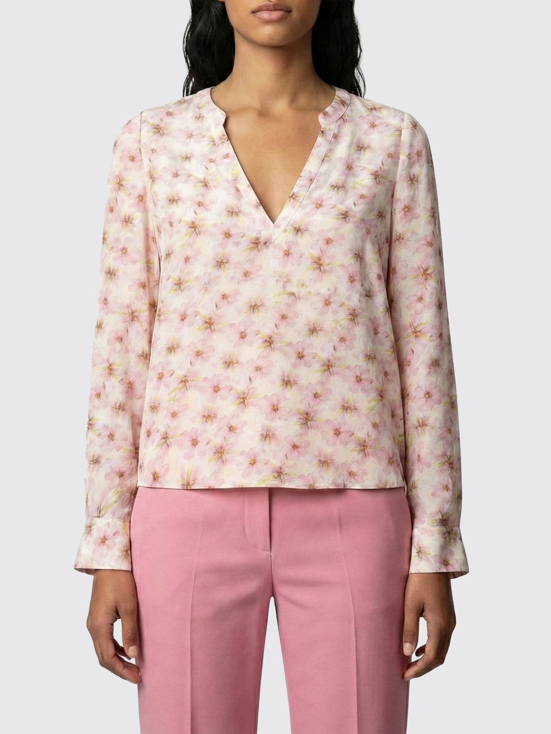Zadig & Voltaire Floral Print Viscose Blouse
