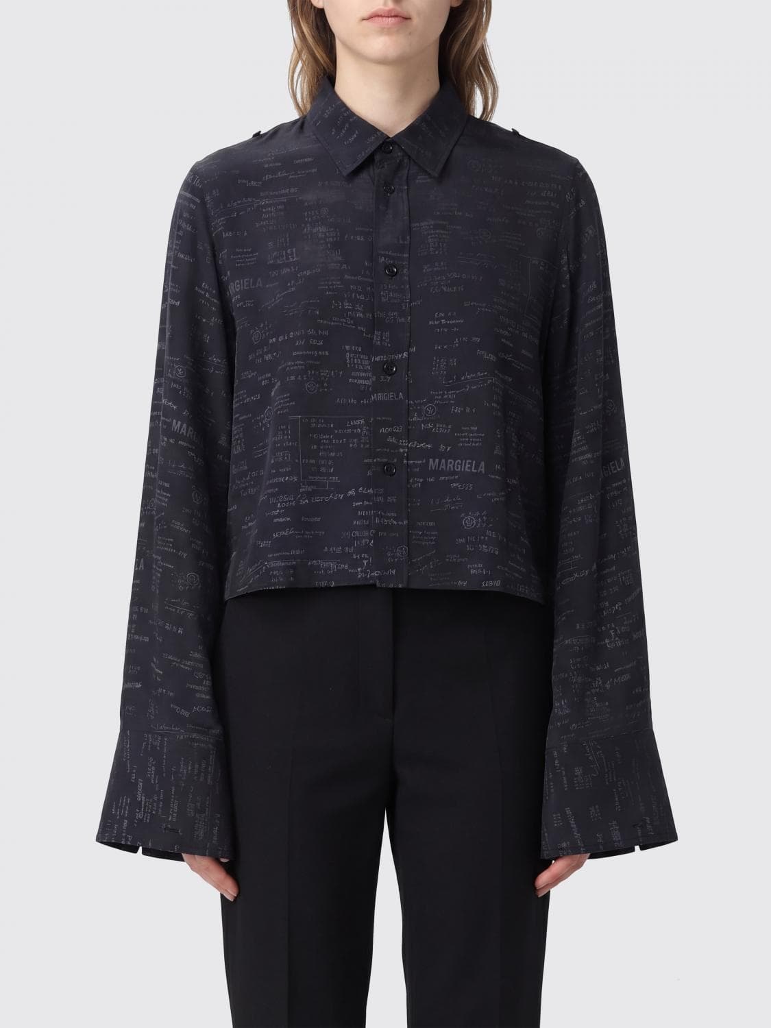 Mm6 Maison Margiela Basic Viscose Blend Shirt