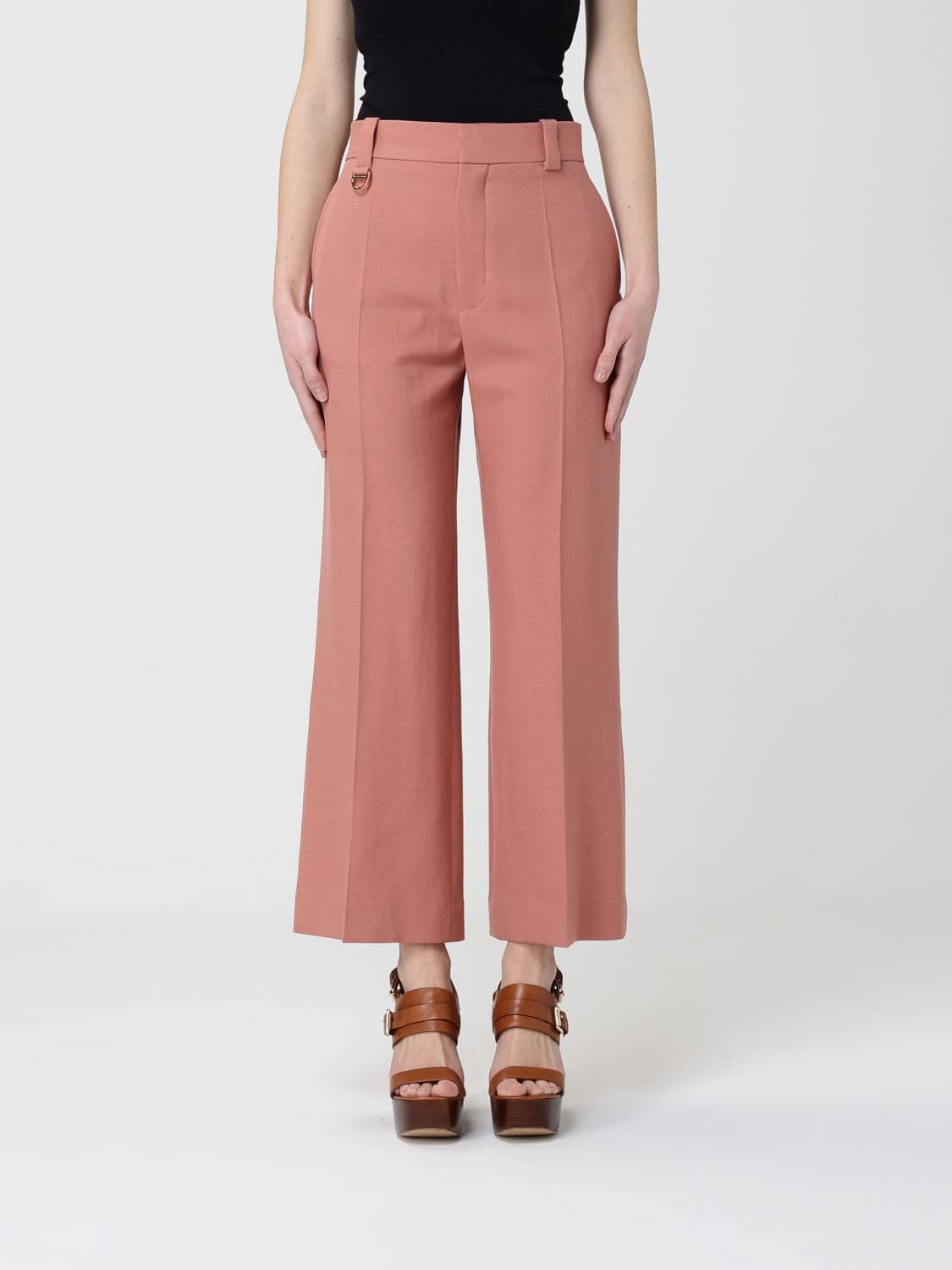 Chloé Cotton Cropped Trousers · 38