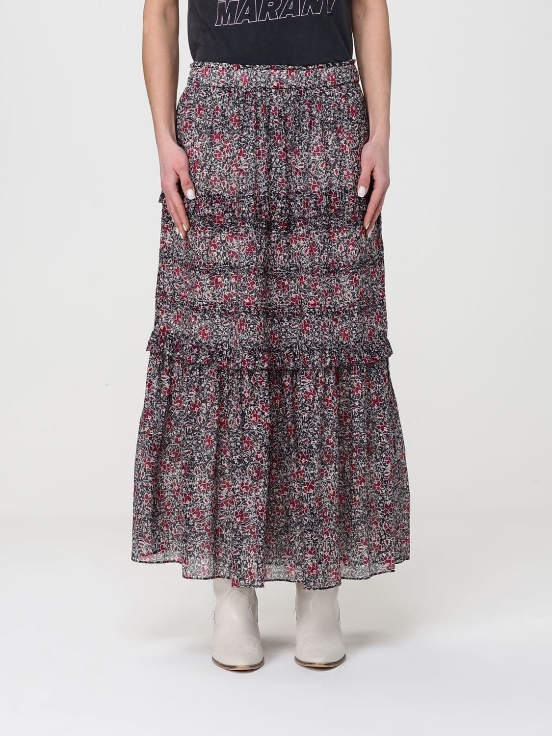Isabel Marant Etoile Floral Cotton Skirt