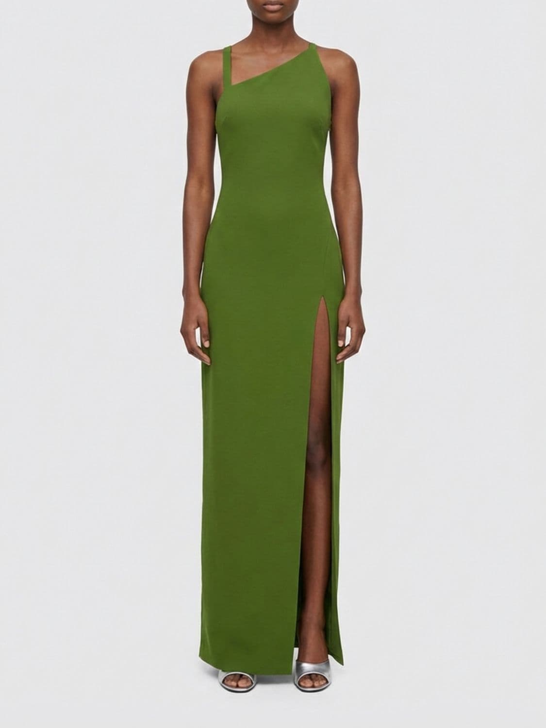 The Attico Asymmetric Viscose Dress