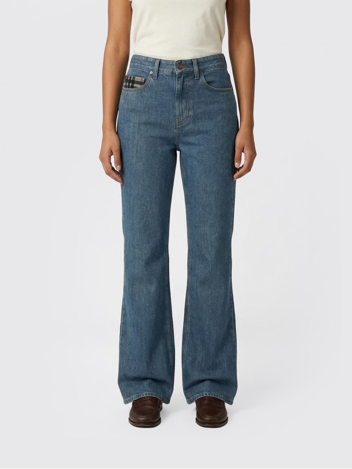 Burberry Flared Stretch Denim Jeans