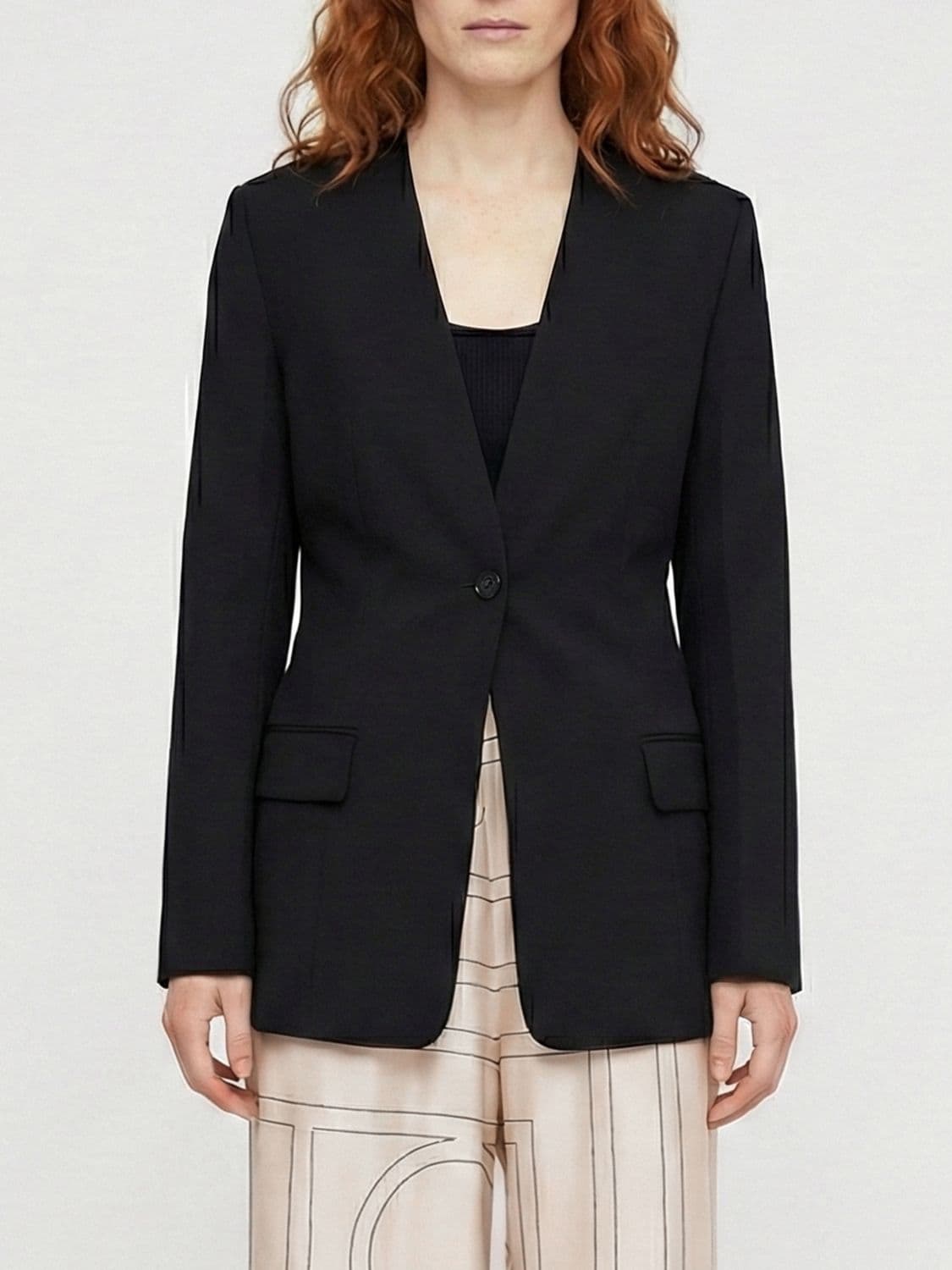 Toteme Single-Breasted Wool Blend Blazer · 38