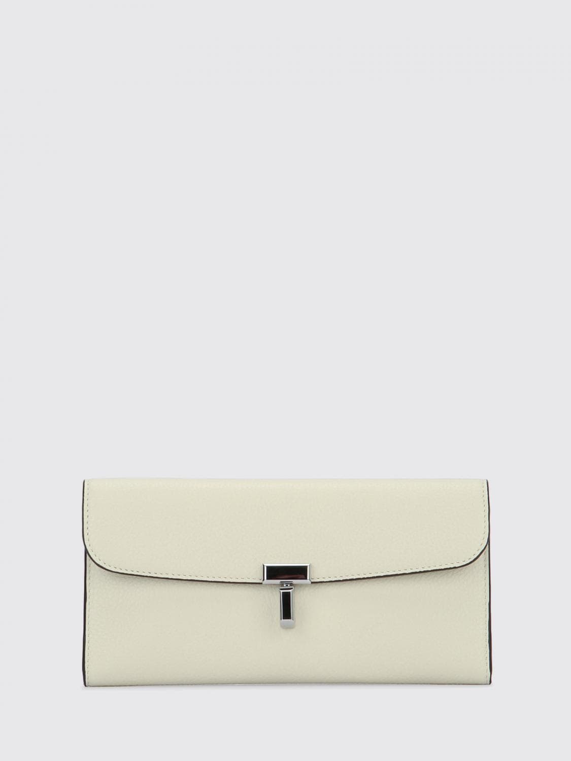 Toteme T-Lock Grained Leather Wallet · OS