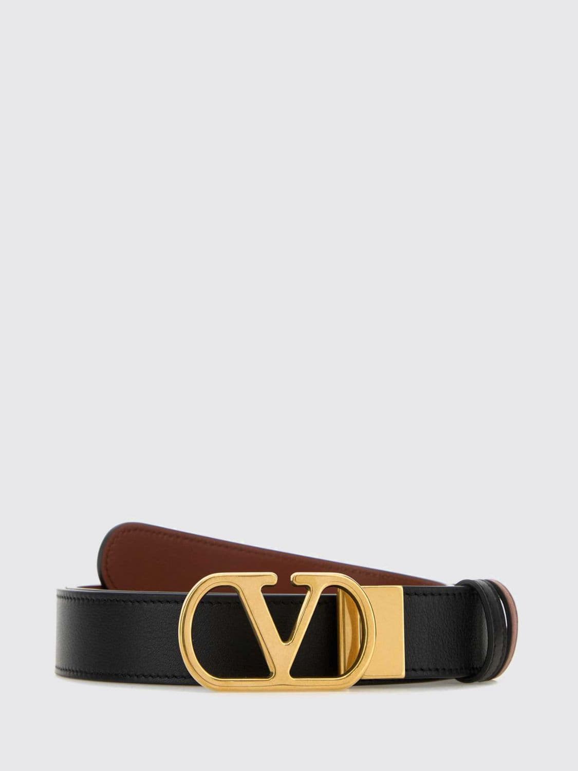 Valentino Garavani Reversible VLogo Signature Leather Belt