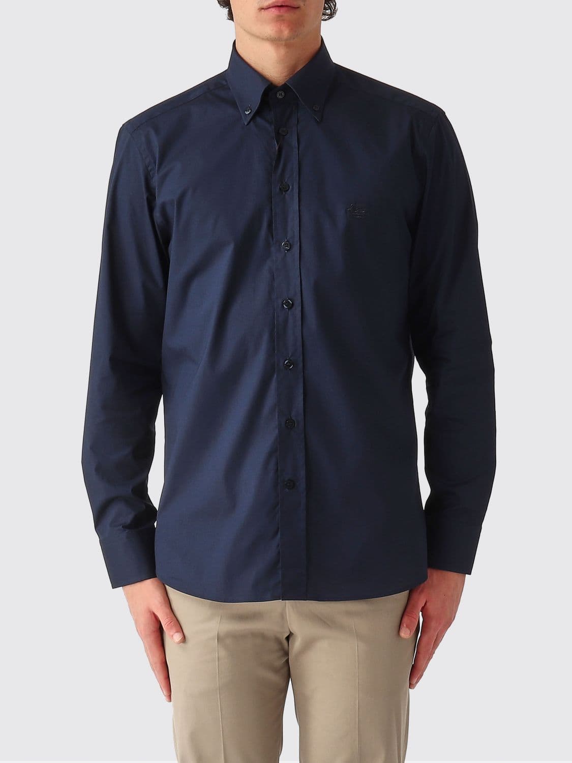 Etro Classic Stretch Cotton Shirt