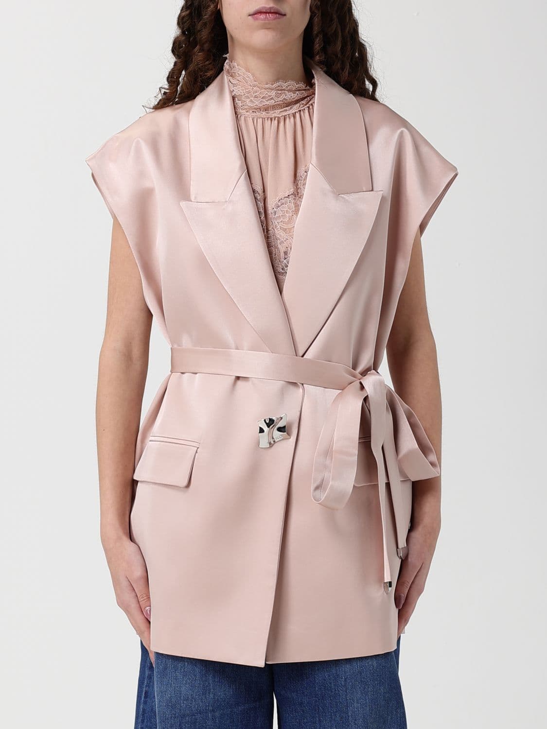Pinko Satin Robe Vest