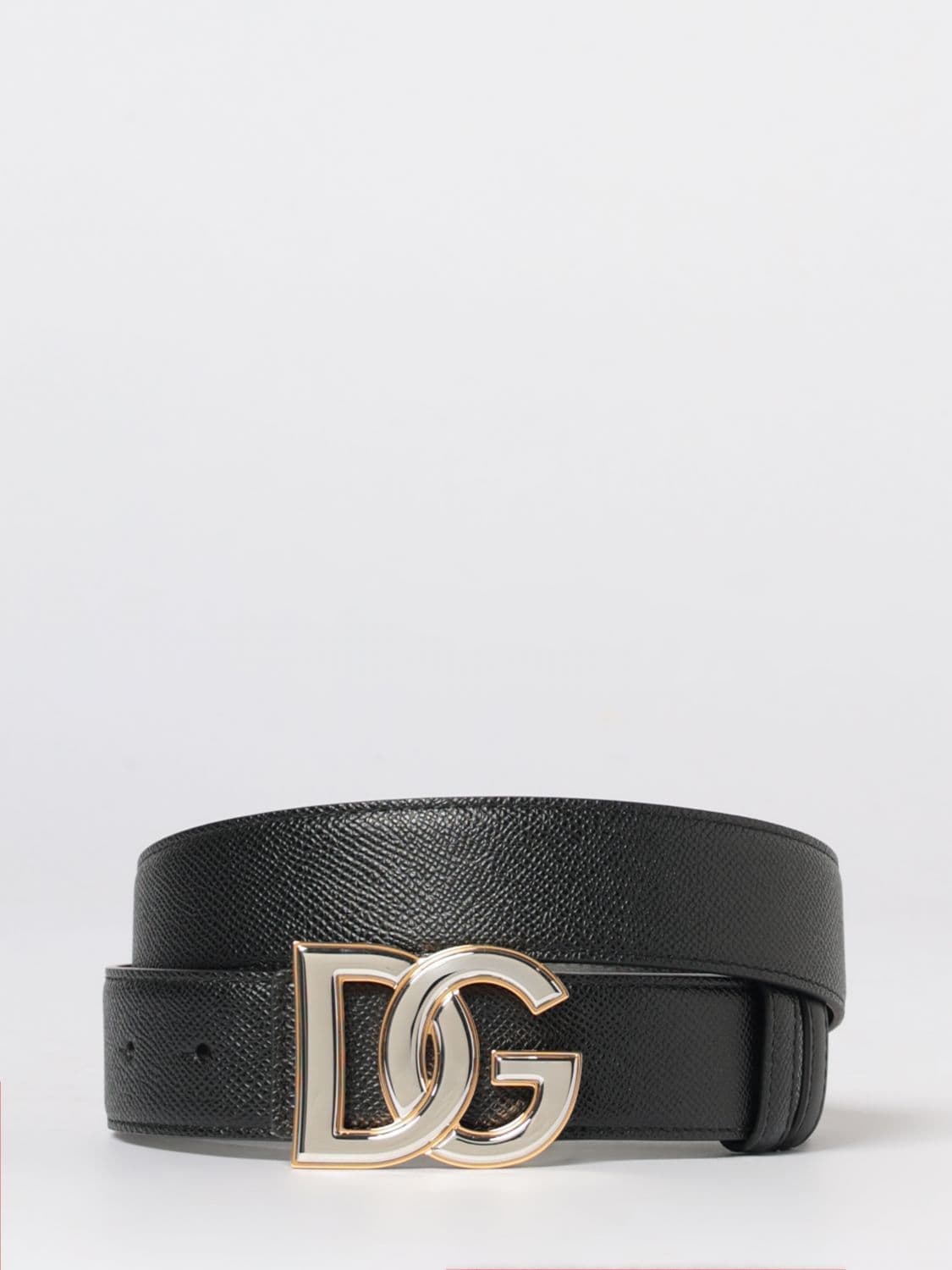 Dolce & Gabbana Grained Leather Belt