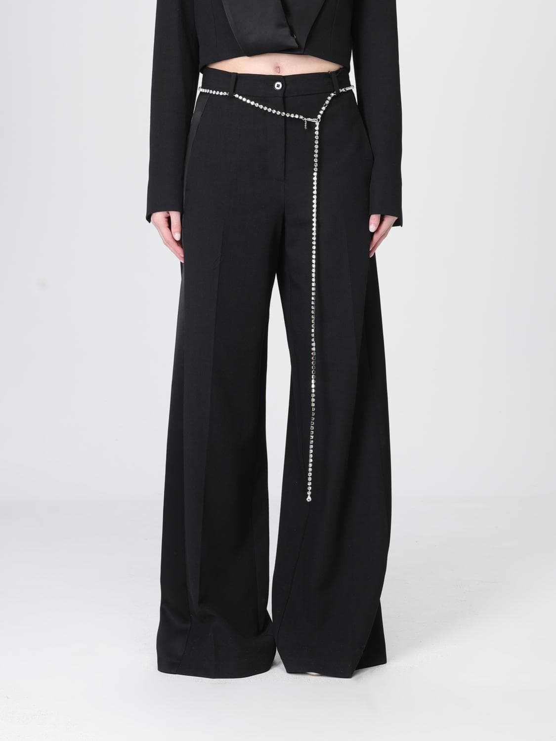 Pinko Flared Viscose Trousers