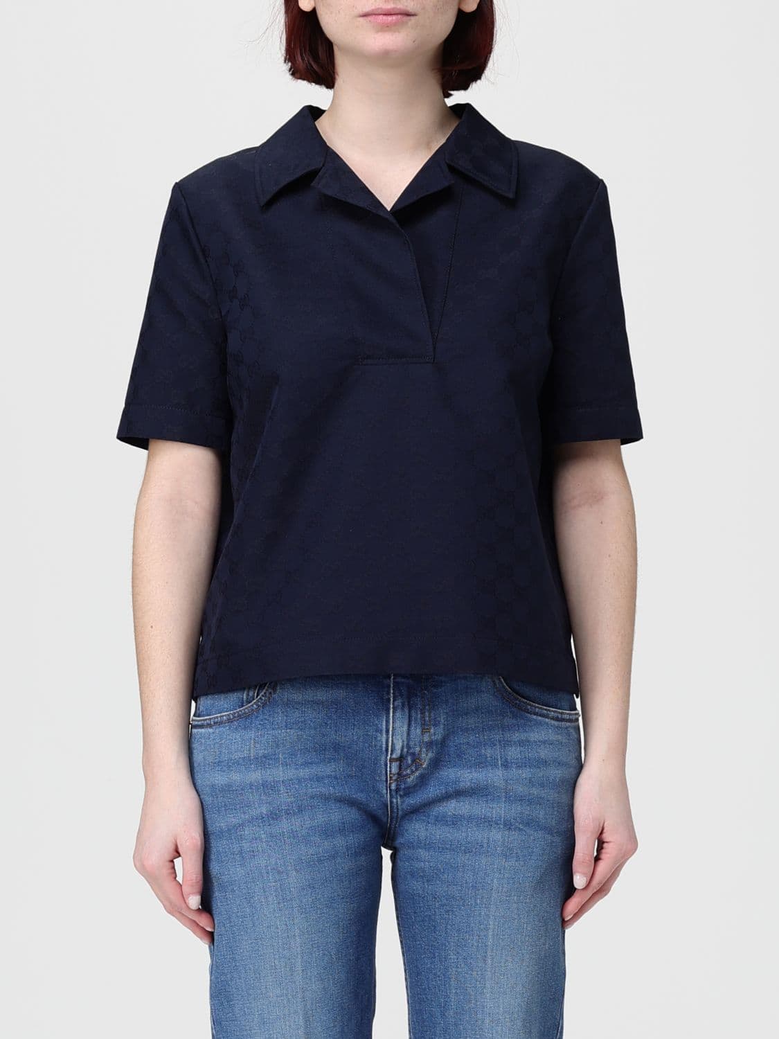 Gucci GG Polyester Polo Shirt
