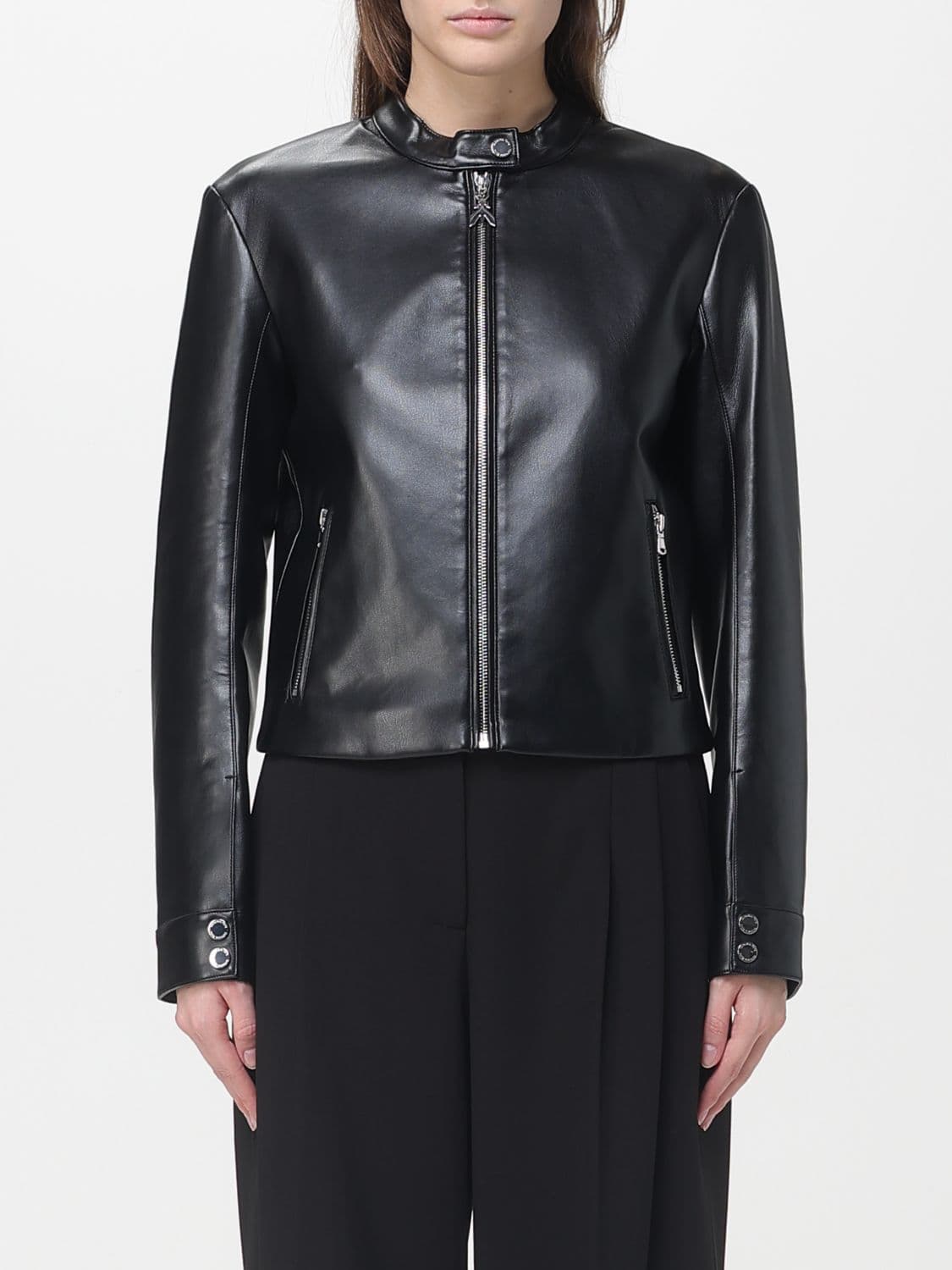 Patrizia Pepe Faux Leather Biker Jacket · 40