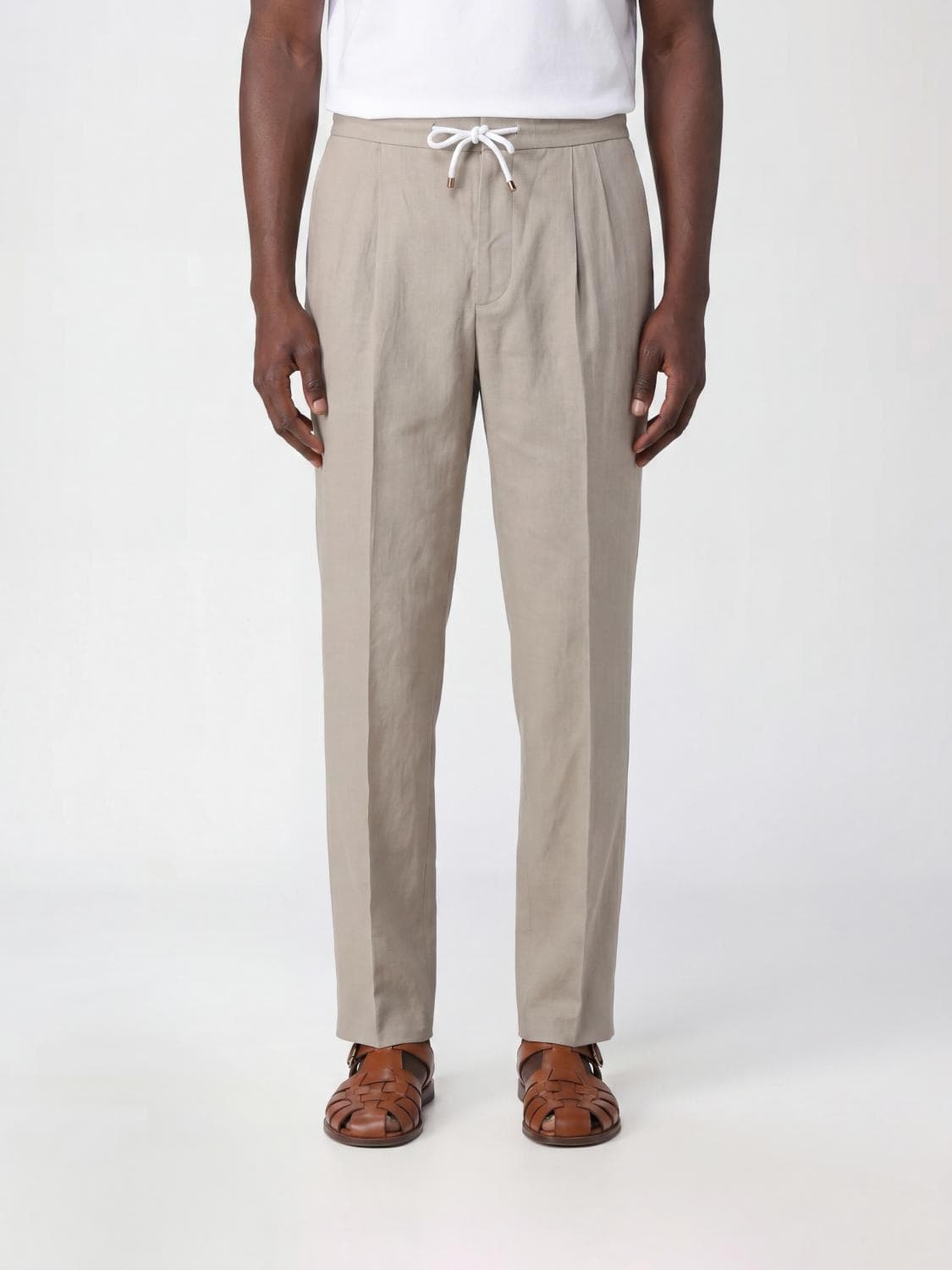 Brunello Cucinelli Linen and Cotton Trousers