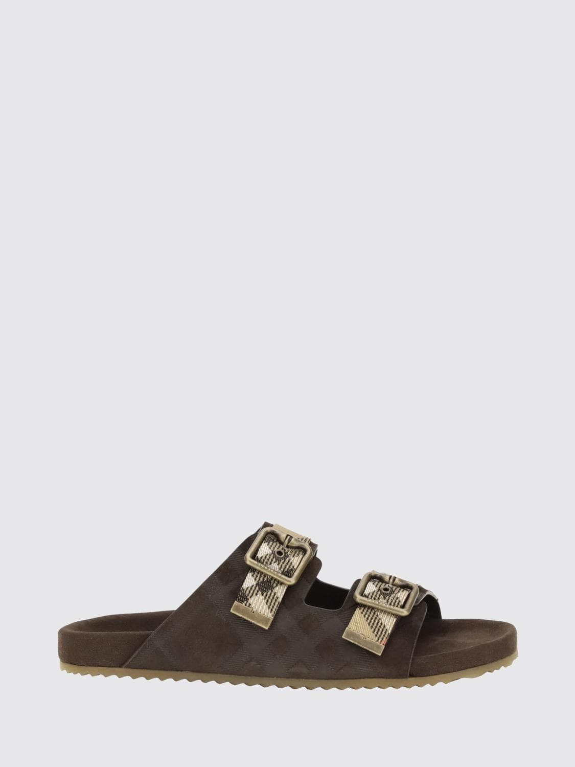 Burberry Check Embossed Nubuck Sandals · 39