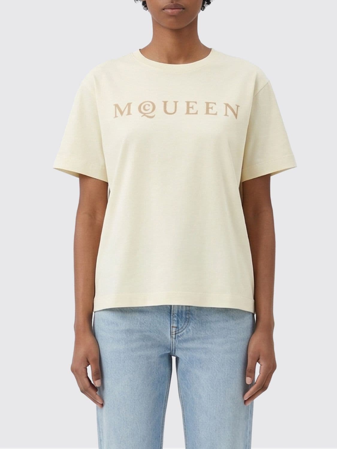 Mcqueen Cotton T-Shirt with Logo