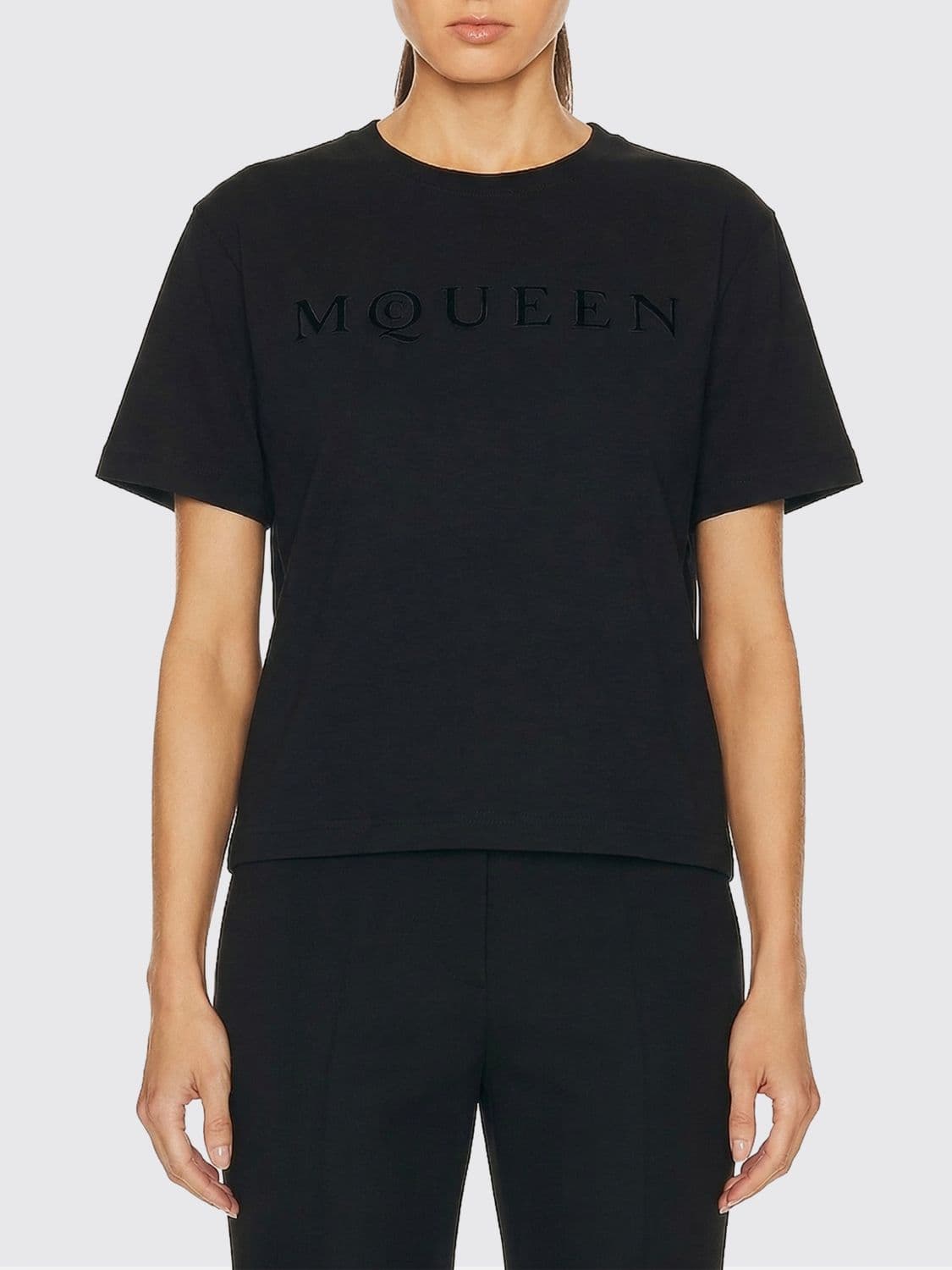 Mcqueen Cotton T-Shirt with Logo