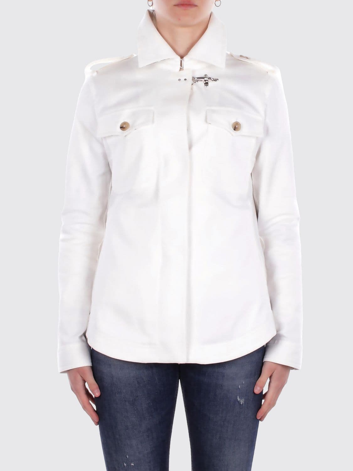 Fay Stretch Cotton Overshirt