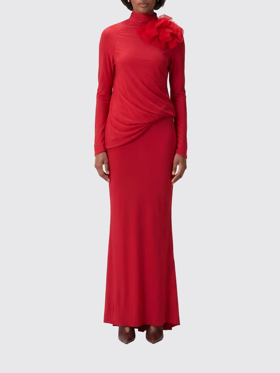 Magda Butrym Silk Blend Long Dress