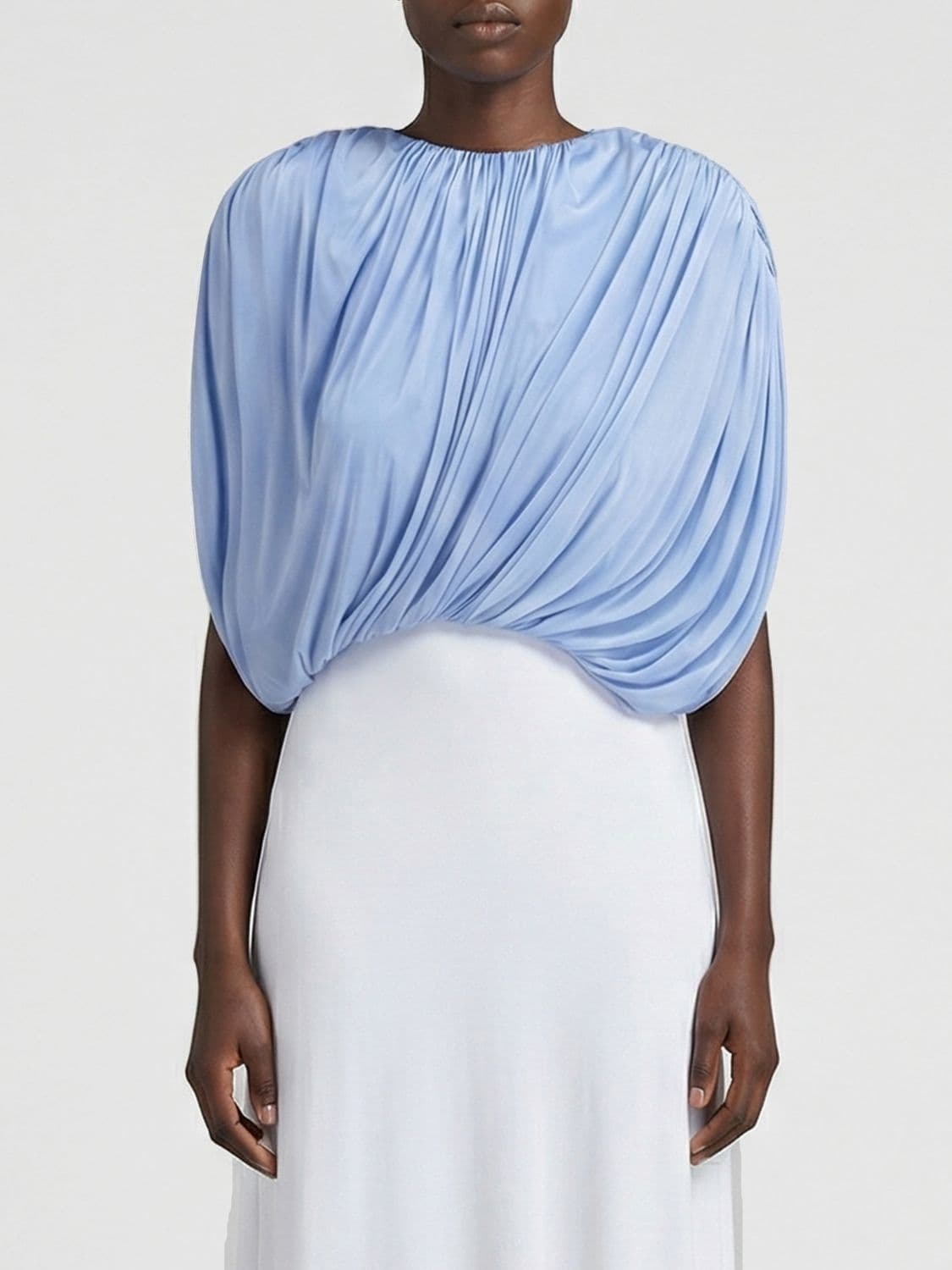 Magda Butrym Draped Cupro Blouse