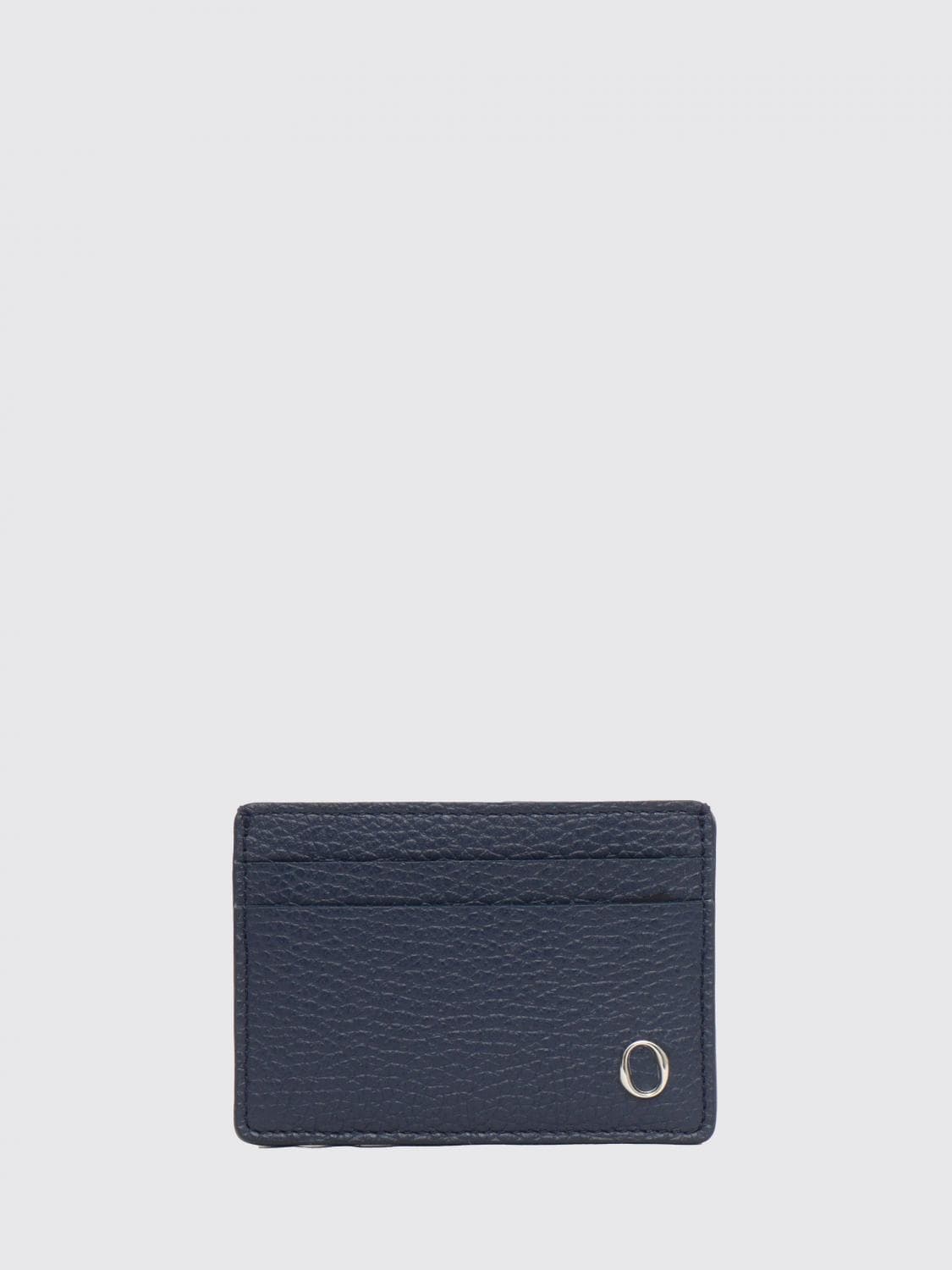 Orciani Micron Hammered Leather Credit Card Holder · OS
