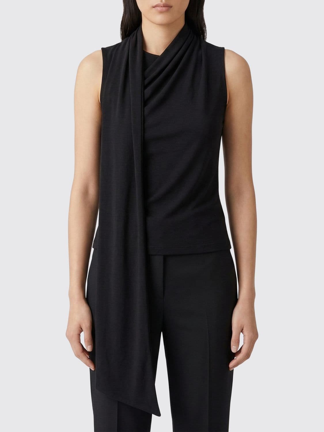 Ami Paris Stretch Viscose Top