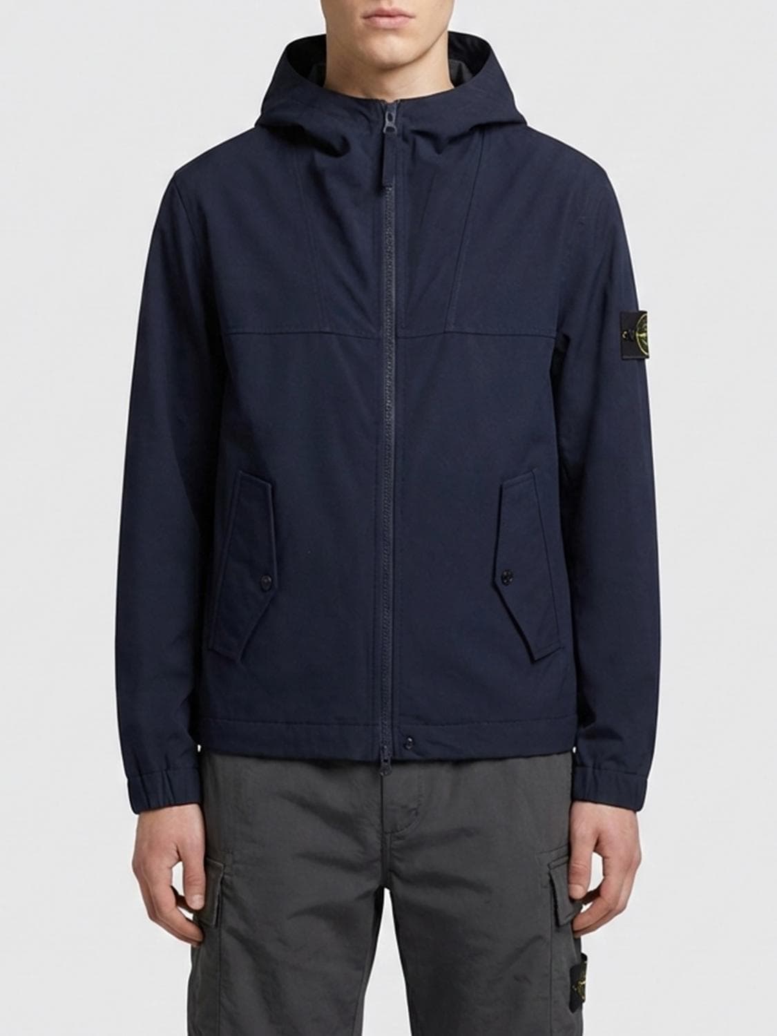 Stone Island Cotton Hooded Windbreaker