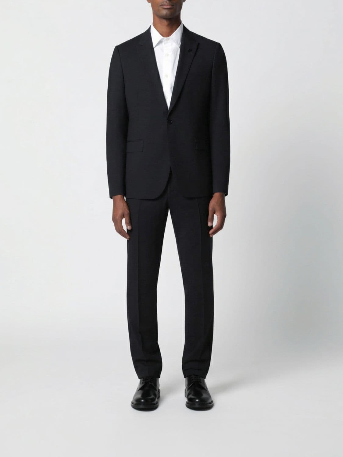 Lardini Single-Breasted Wool Blend Dress