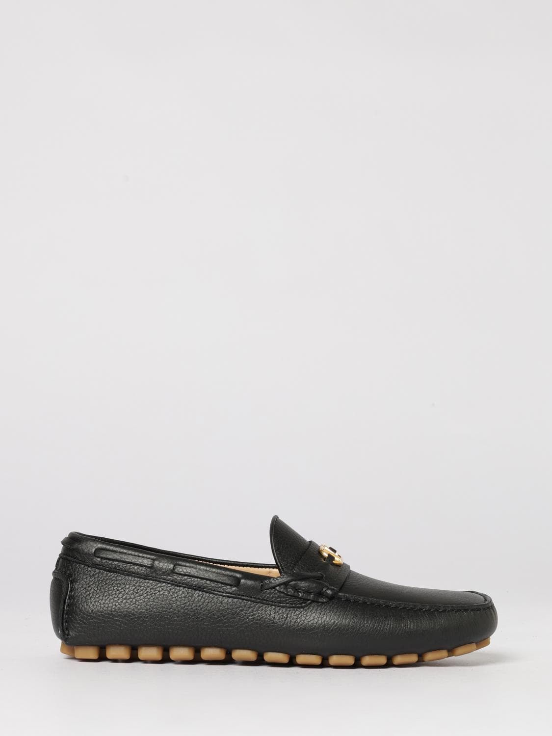 Valentino Garavani Driver Loafers in Grained Leather