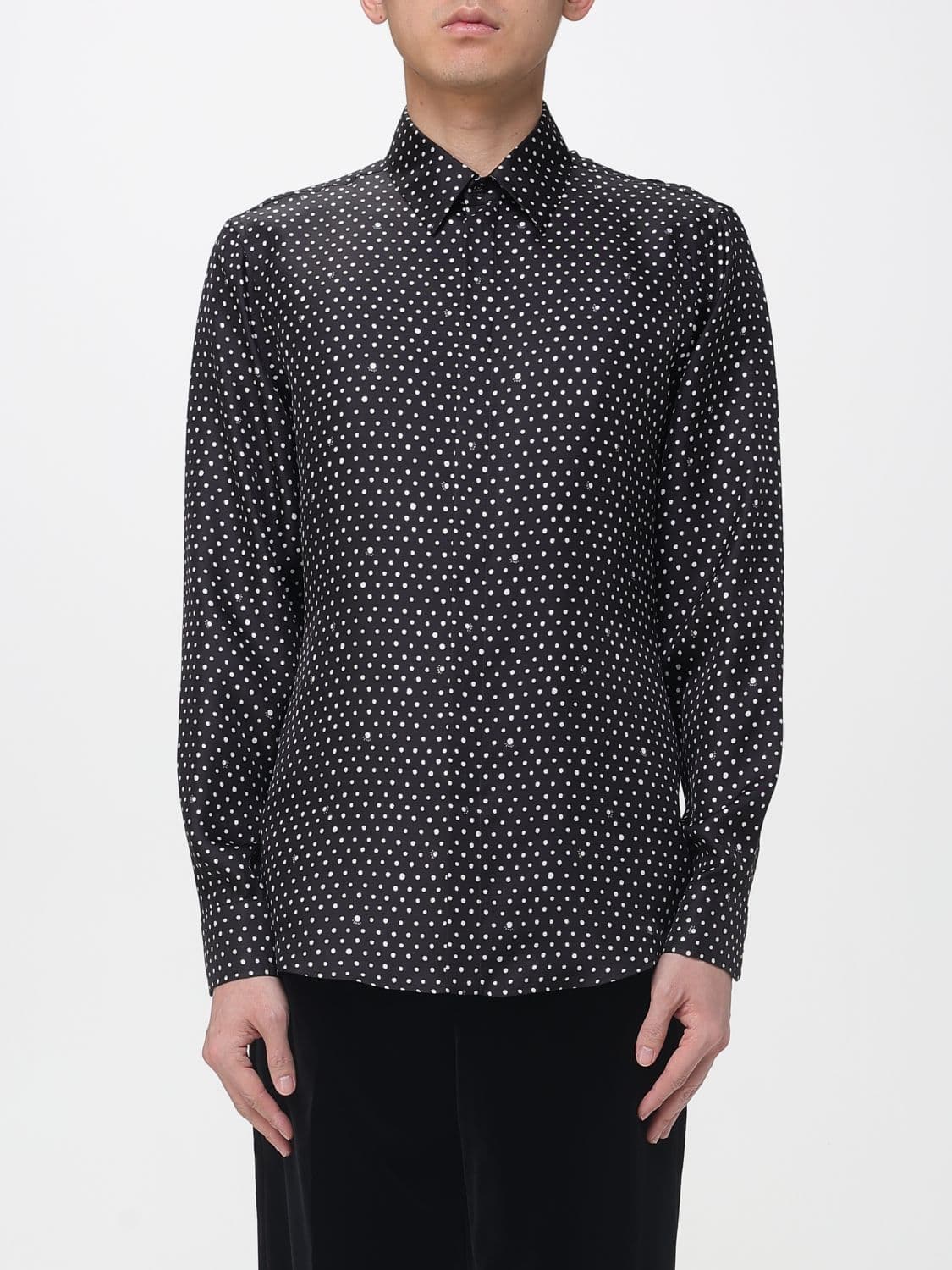 Fendi Polka Dot Silk Shirt