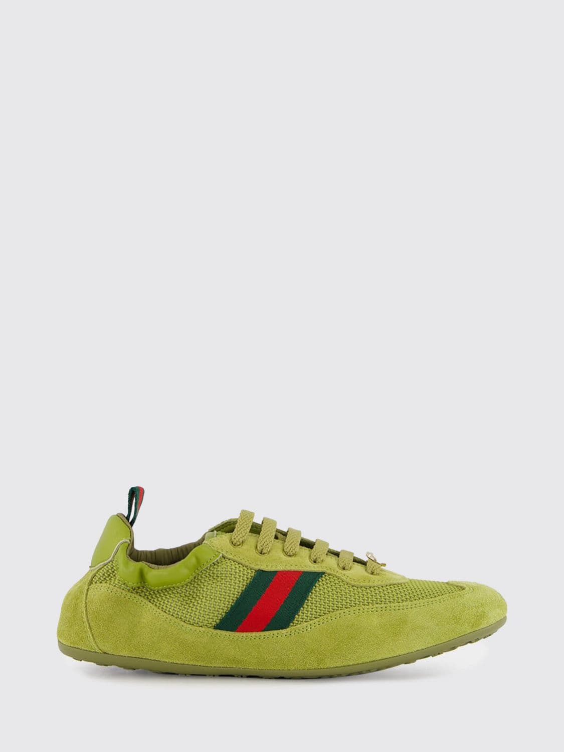 Gucci Shift Suede and Mesh Sneakers
