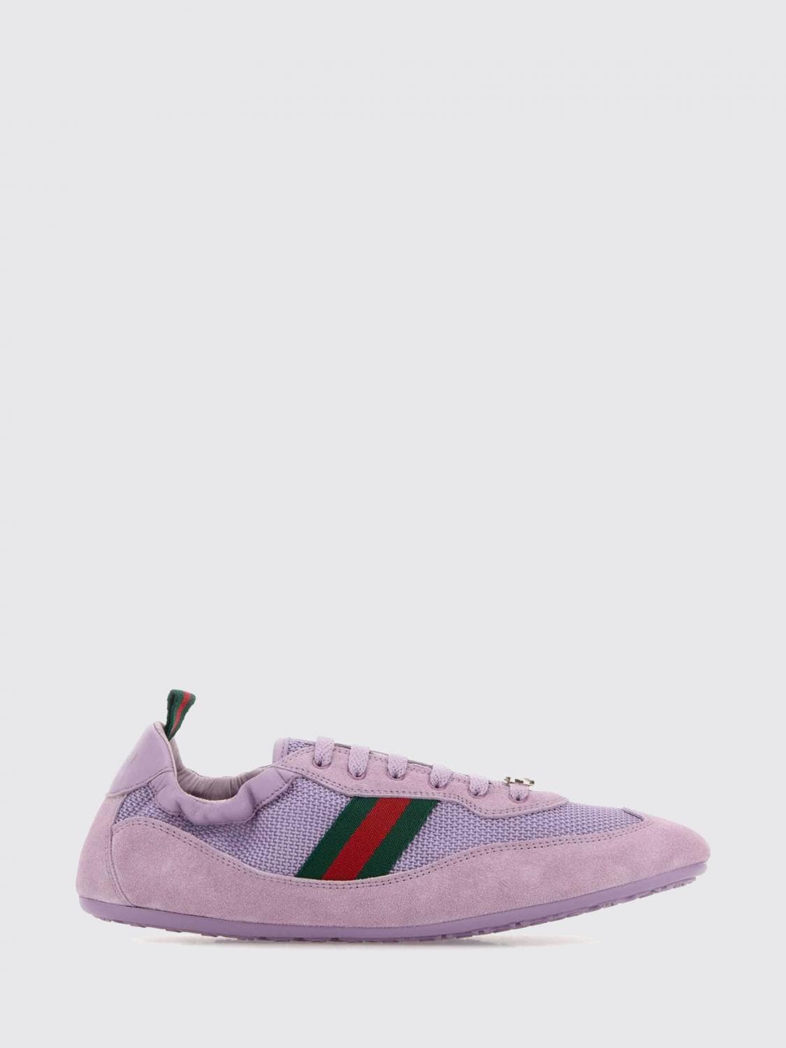 Gucci Shift Suede and Mesh Sneakers