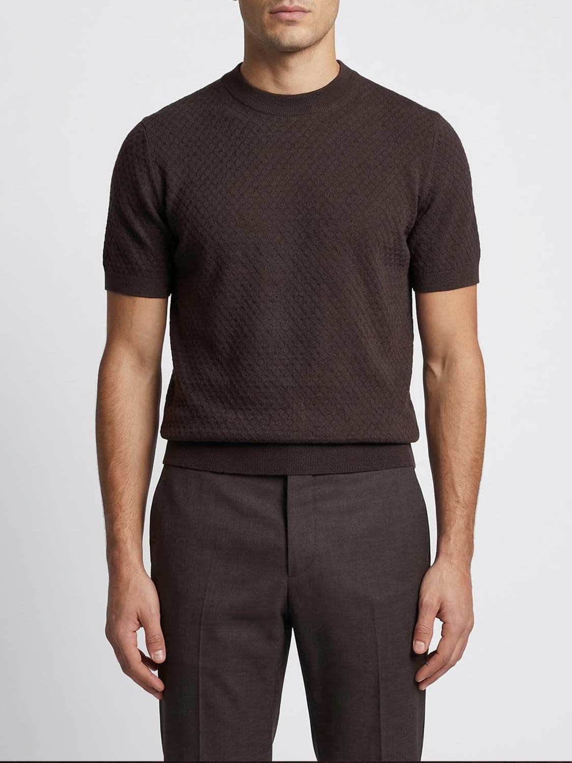 Paolo Pecora Basic Cotton Crew-Neck Sweater