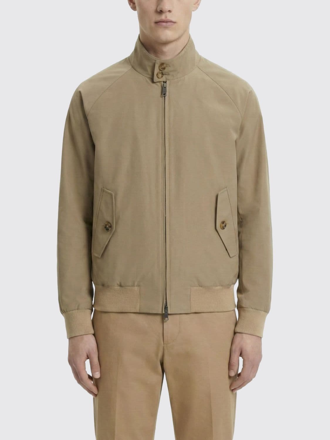 Baracuta Cotton Blend Bomber Jacket