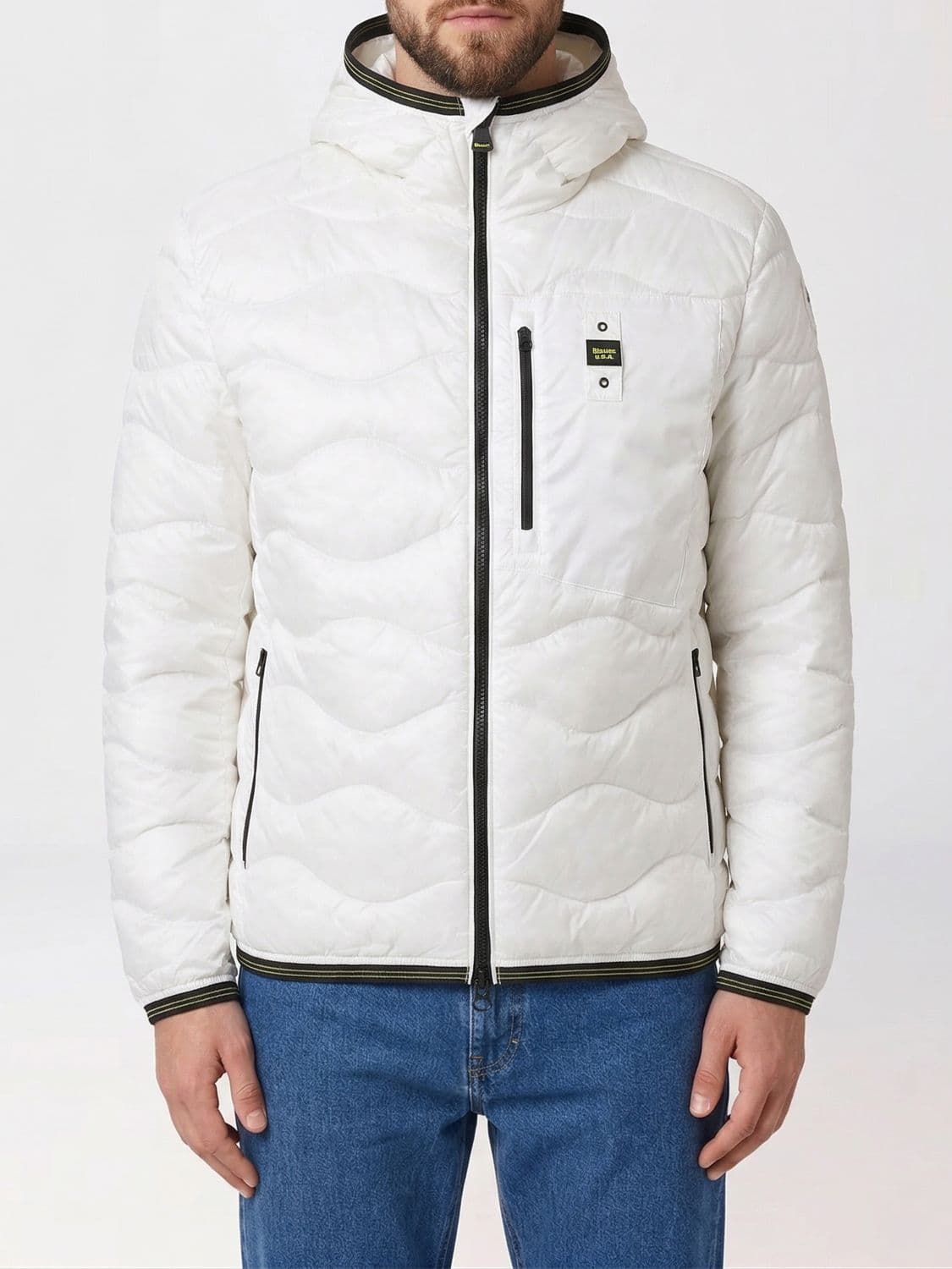 Blauer Quilted Padded Nylon Down Jacket