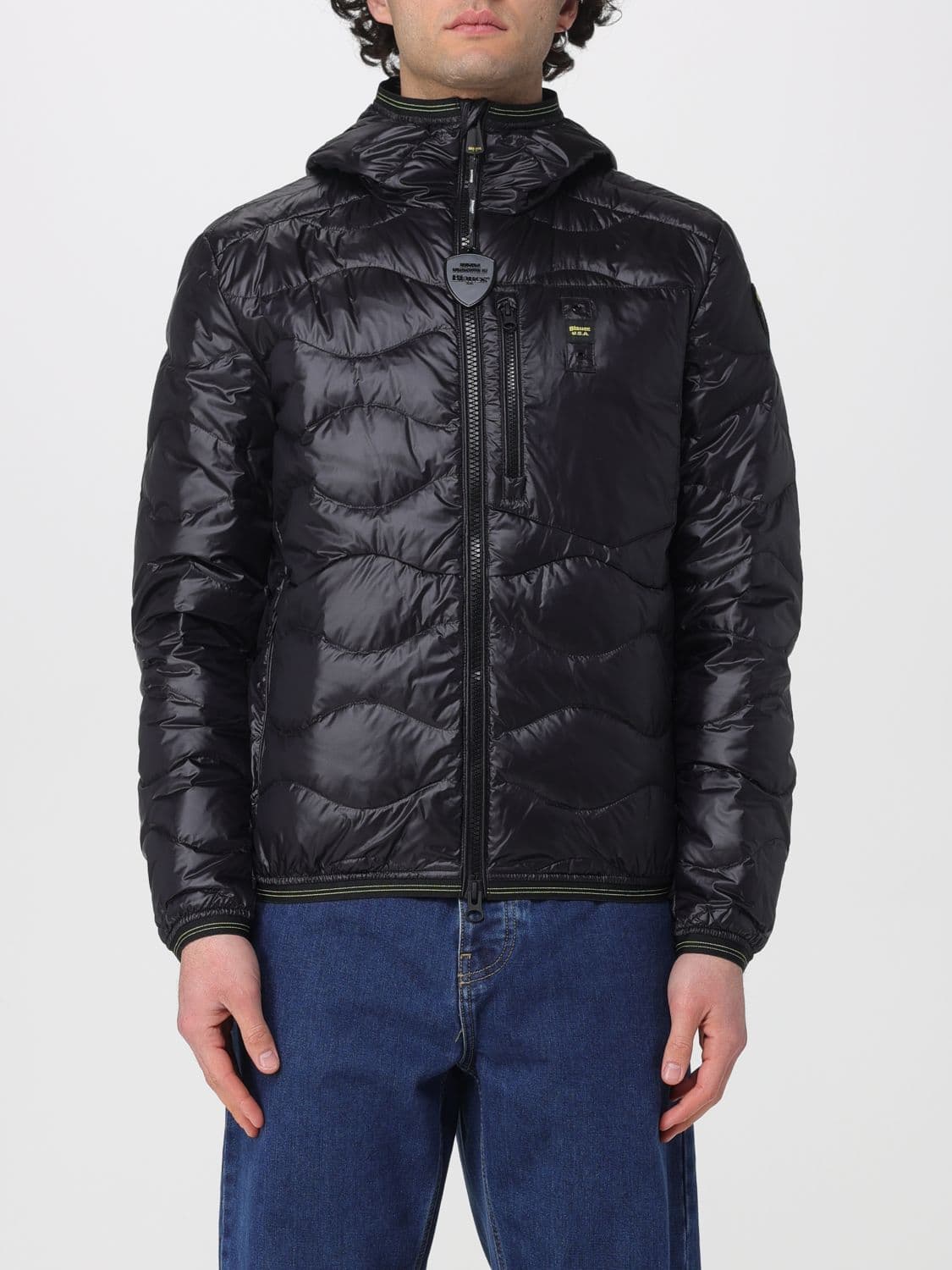 Blauer Quilted Padded Nylon Down Jacket