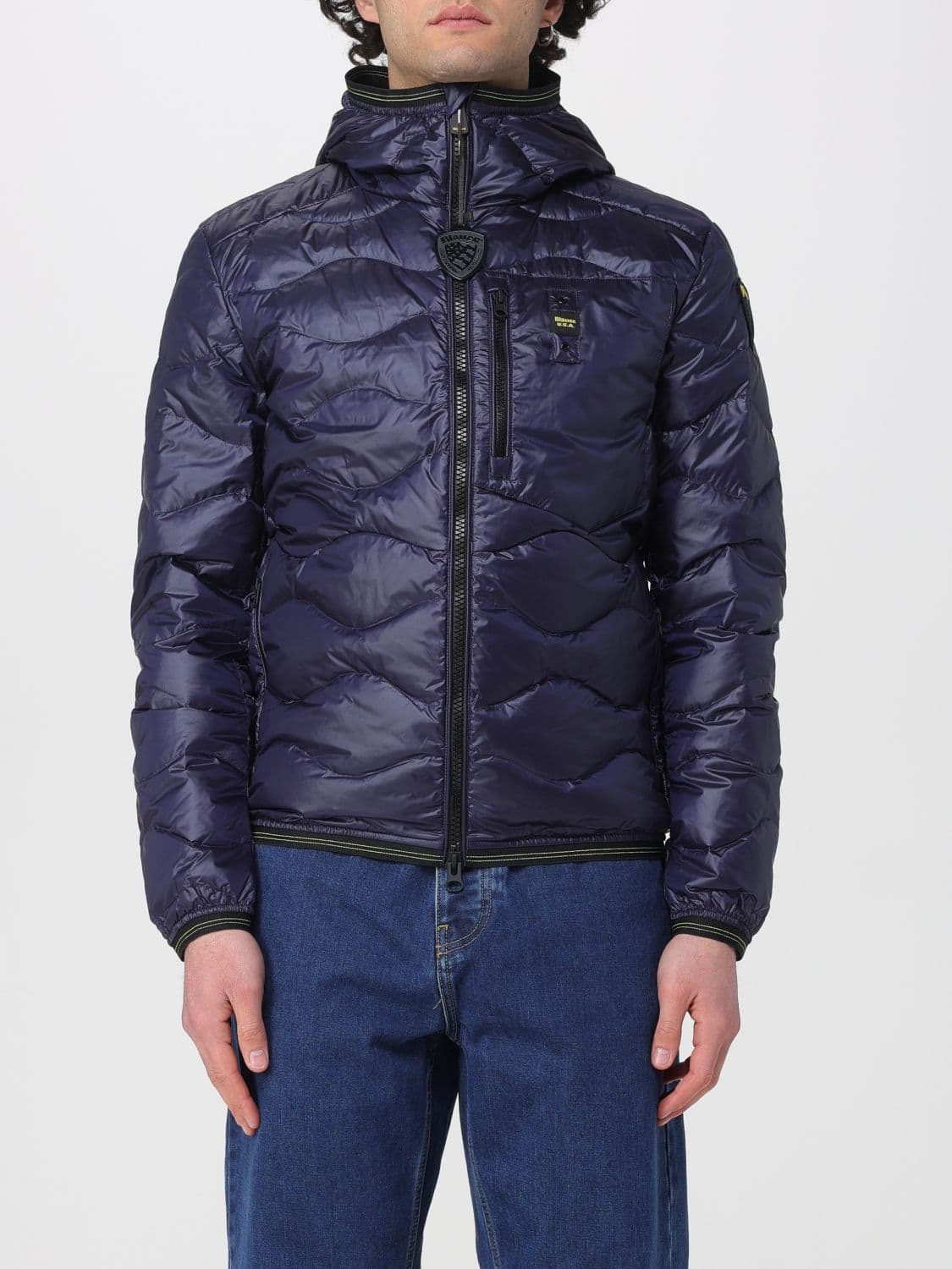 Blauer Quilted Padded Nylon Down Jacket