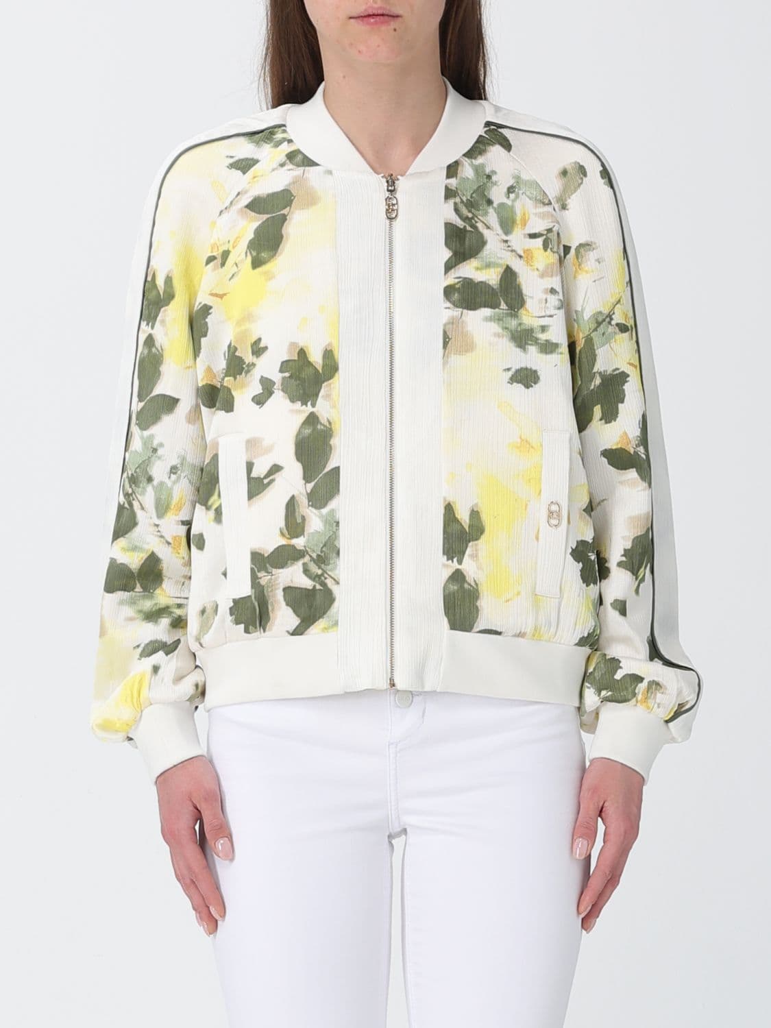 Liu Jo Abstract Pattern Polyester Bomber Jacket · M