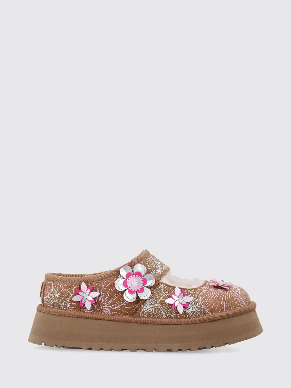 Ugg Bea Mary Jane Suede Sabots with Floral Embroidery · 5