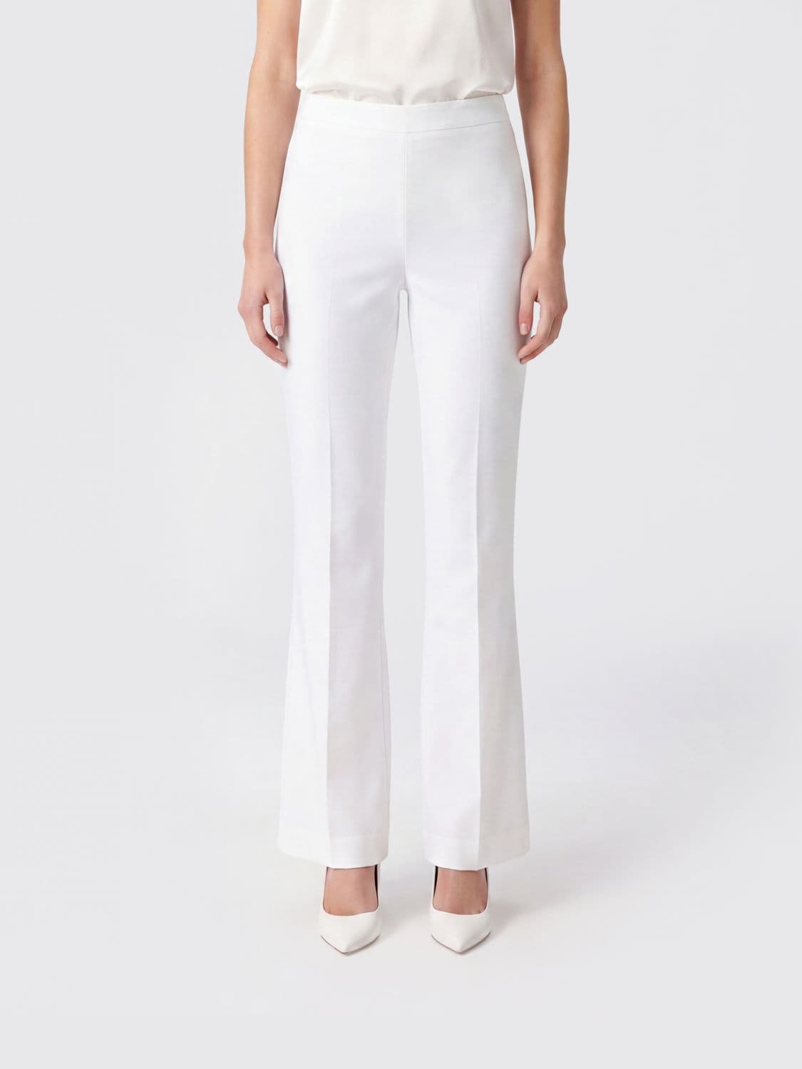 Liviana Conti Cotton Canvas Crop Trousers