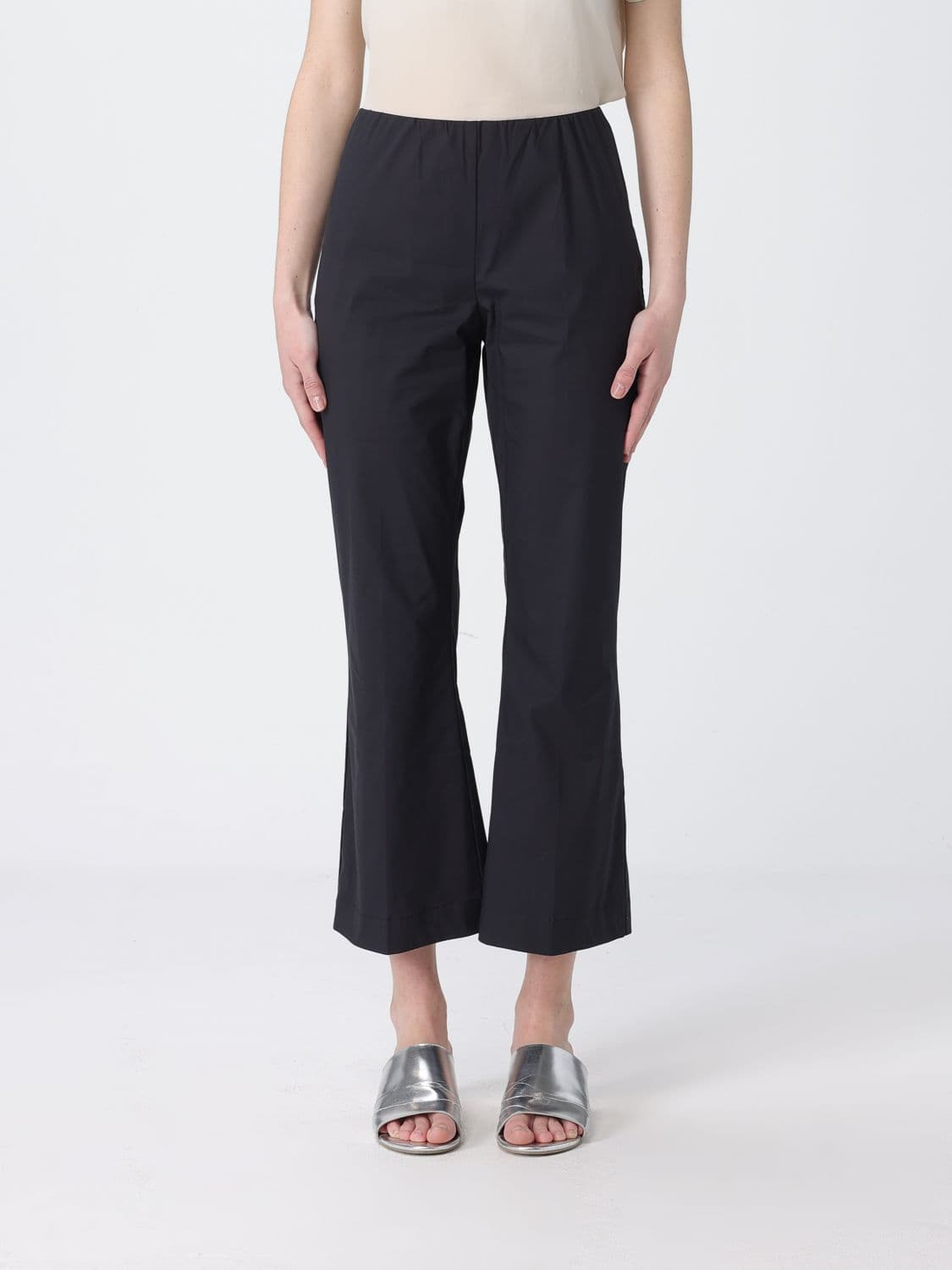 Liviana Conti Cotton Canvas Crop Trousers