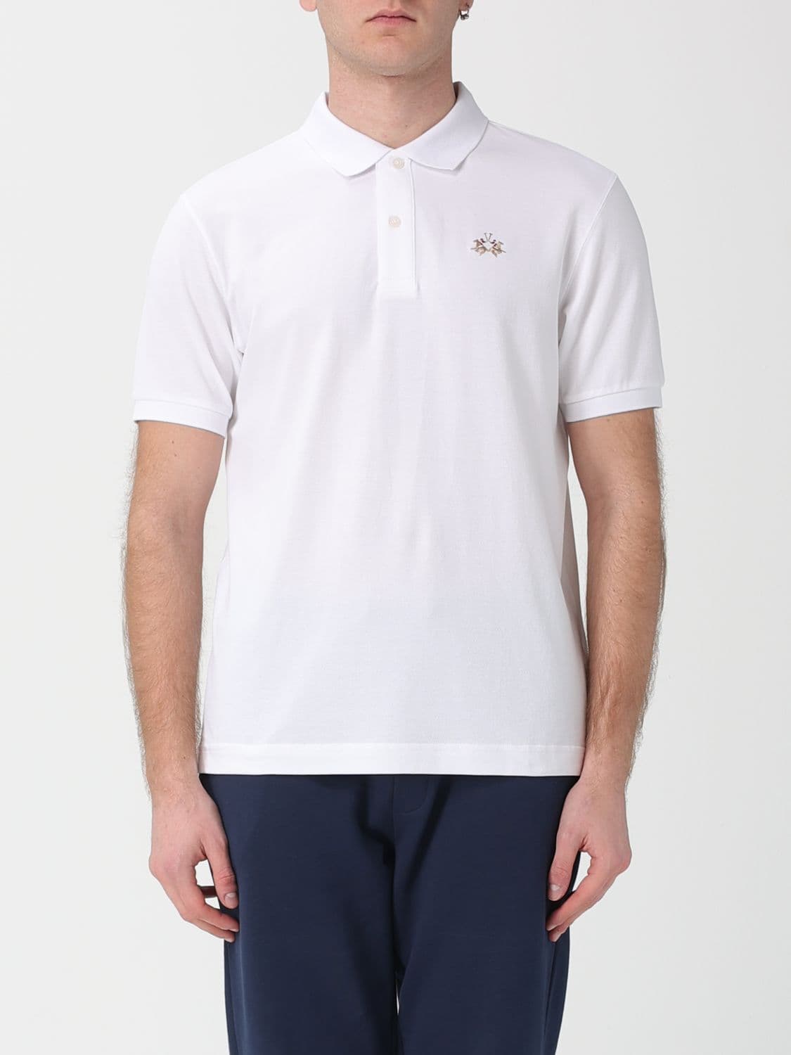 La Martina Cotton Polo Shirt with Logo
