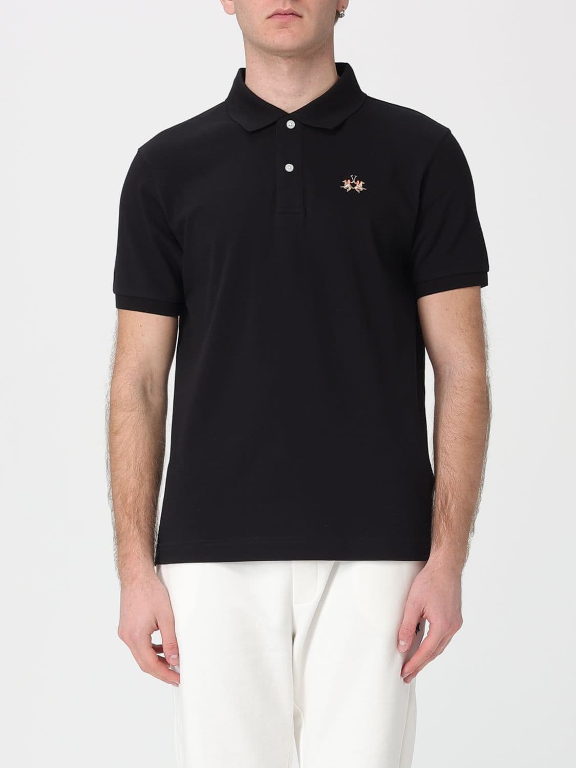 La Martina Cotton Polo Shirt with Logo