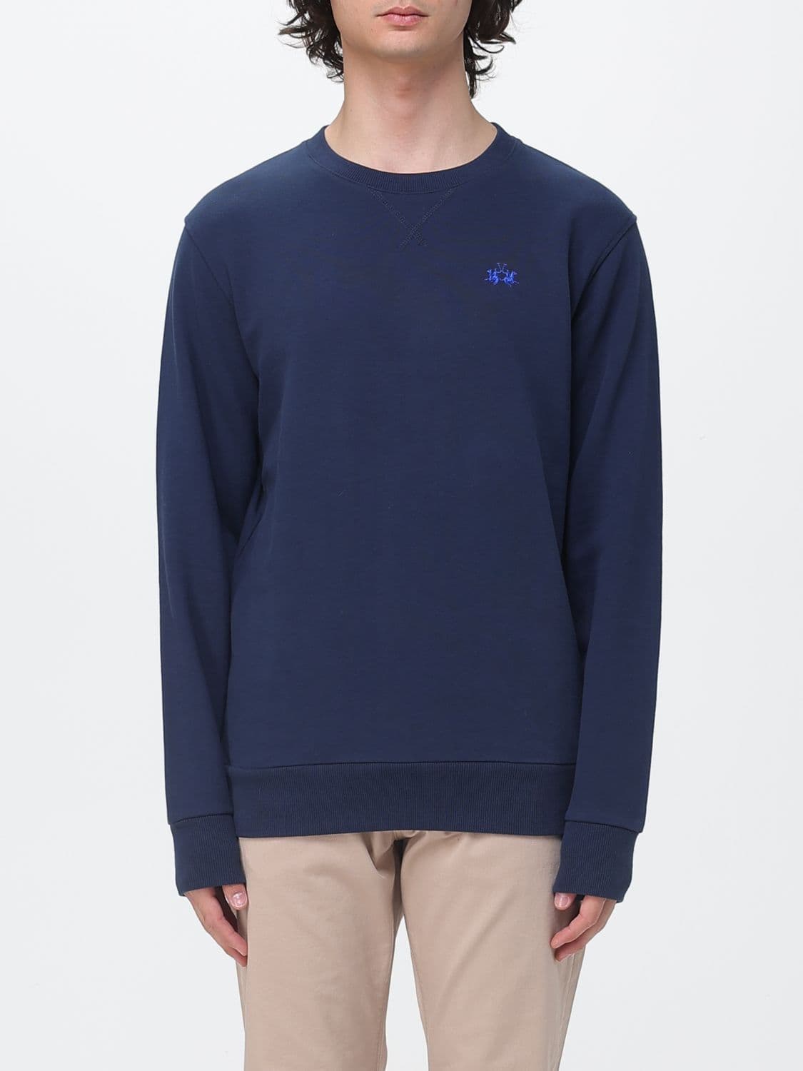 La Martina Cotton Crew Neck Sweatshirt · XXL
