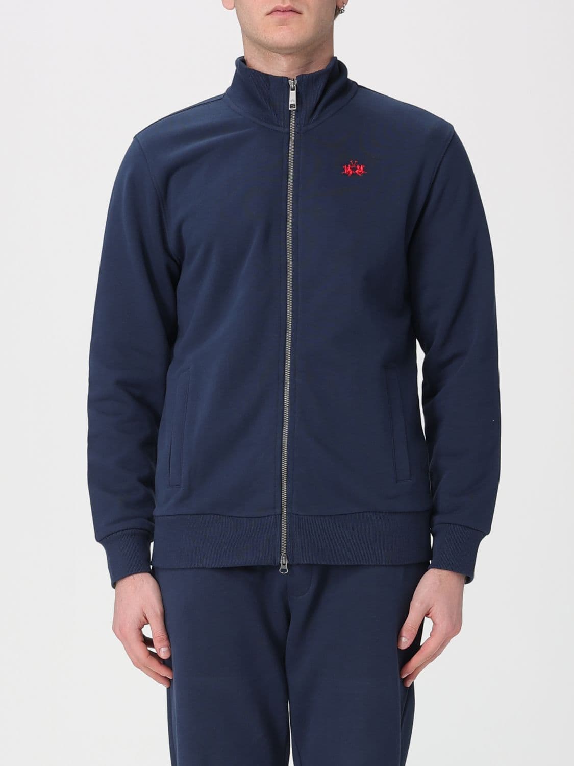 La Martina Cotton Zip Up Sweatshirt