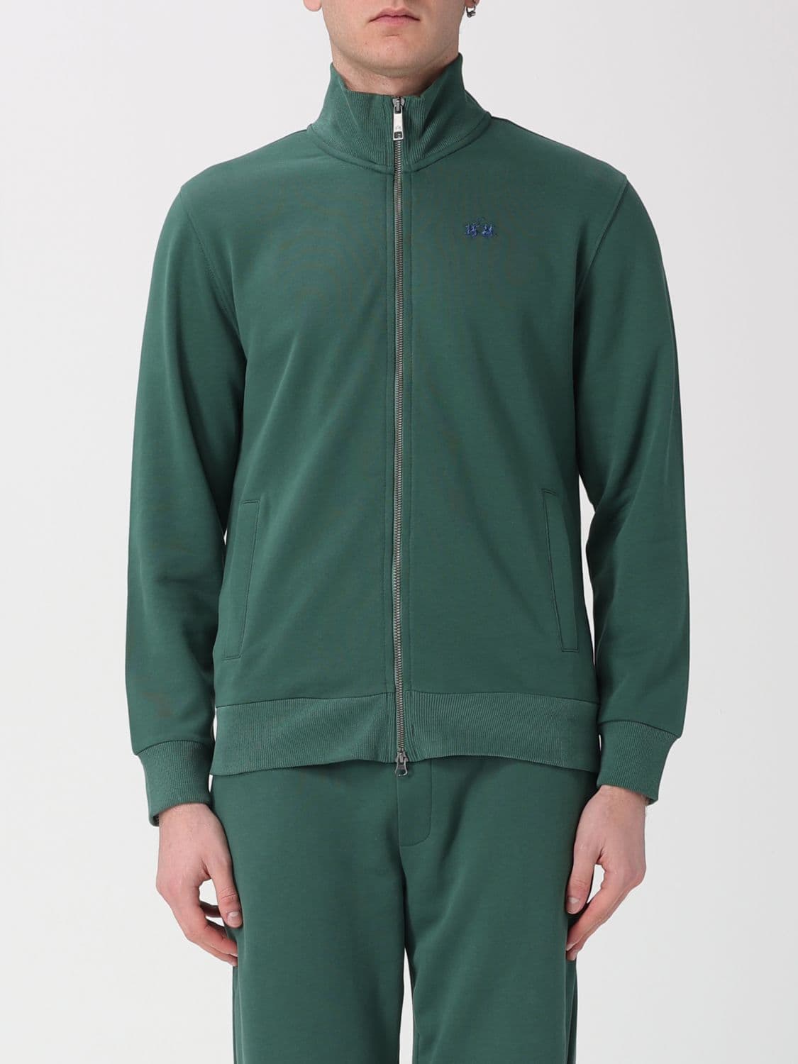 La Martina Cotton Zip Up Sweatshirt