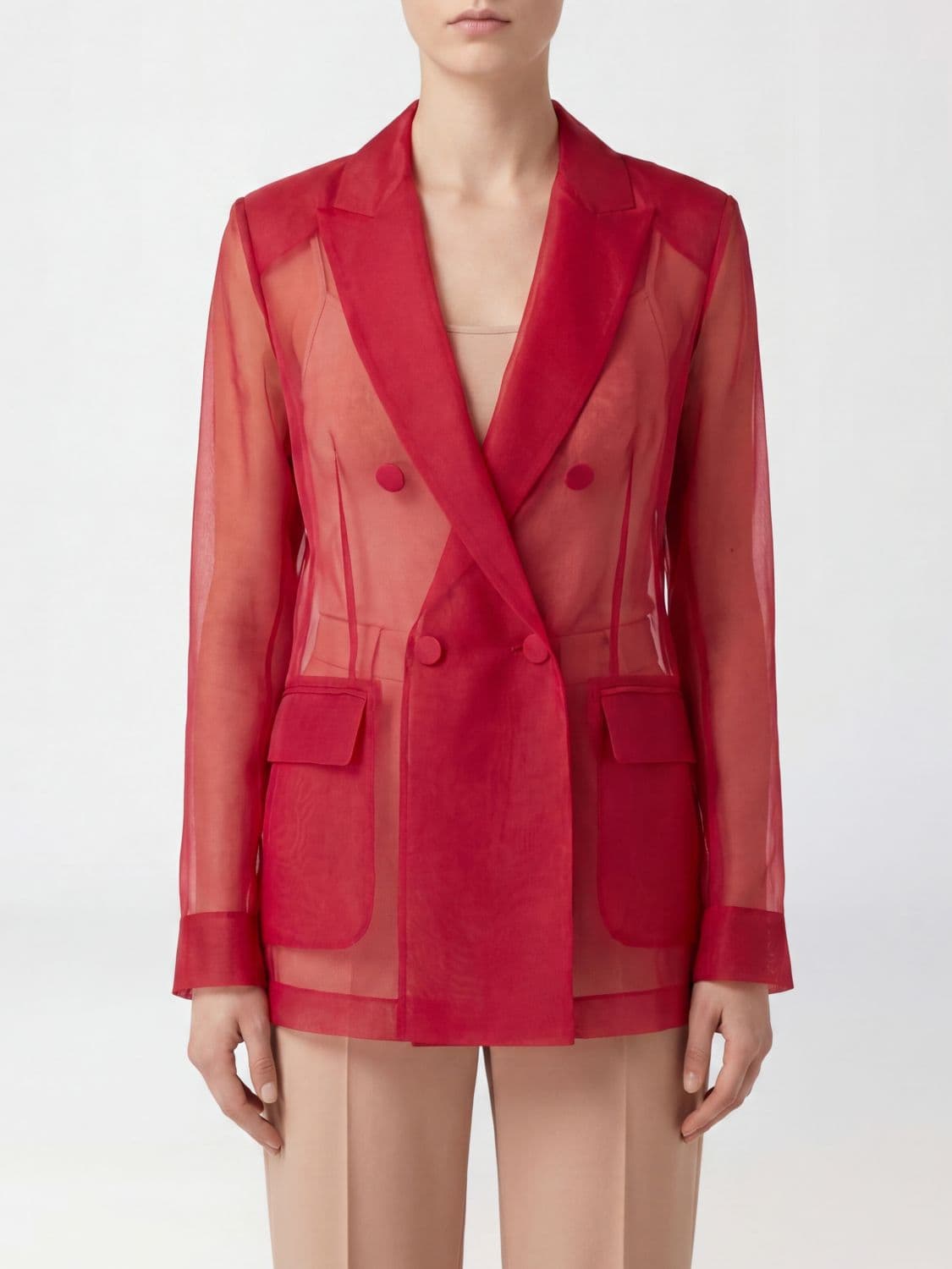 Max Mara Double Breasted Wool Blazer
