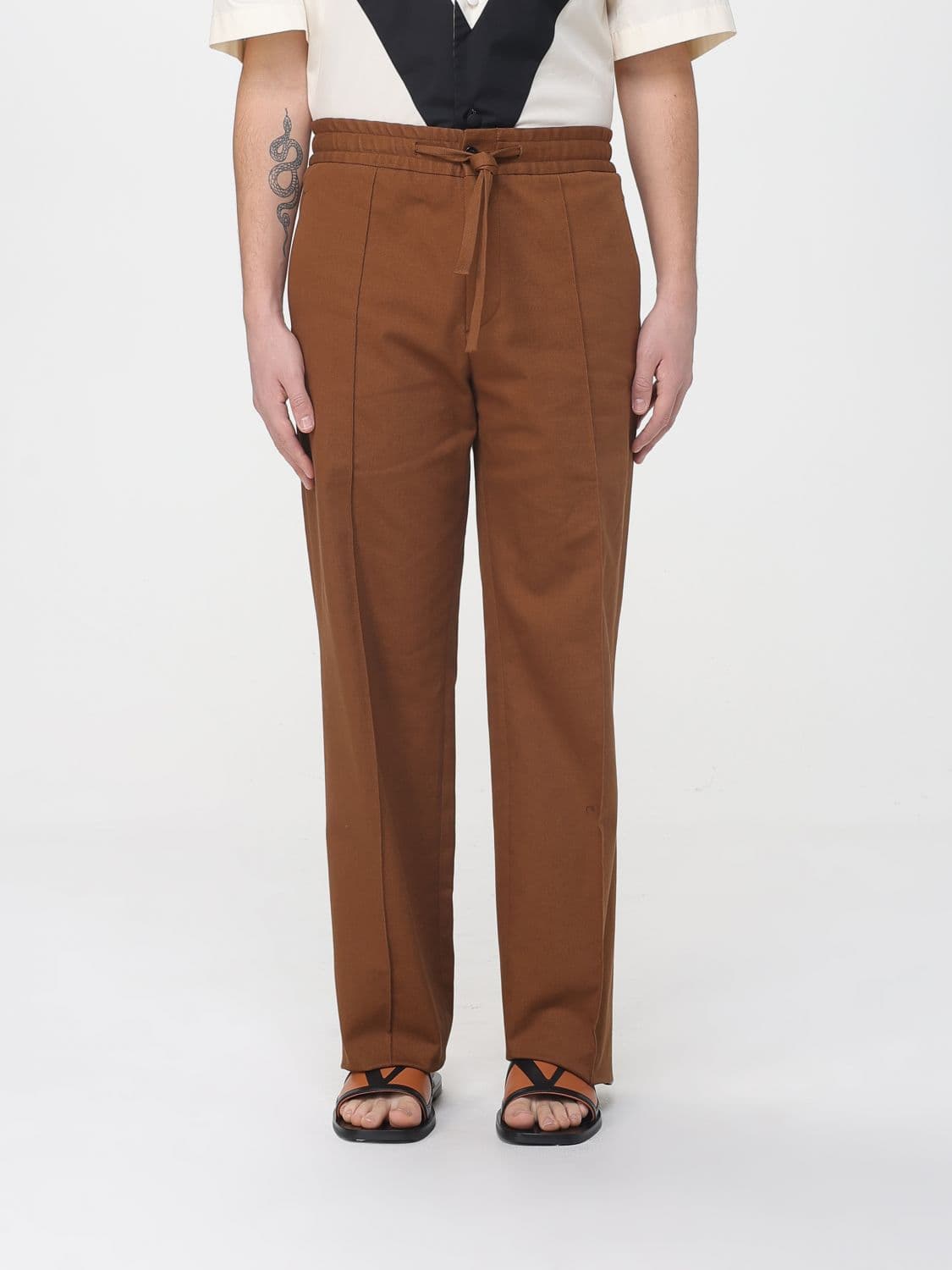 Valentino Gabardine Drawstring Trousers